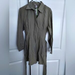NWT H&M Long Sleeve Button Down Dress